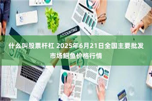 什么叫股票杆杠 2025年6月21日全国主要批发市场鮰鱼价格行情