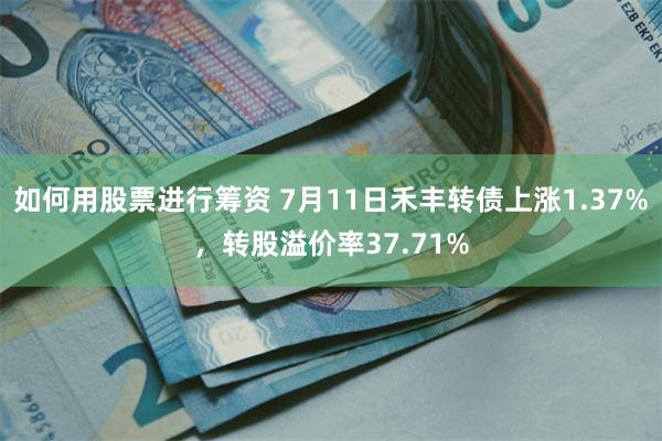 如何用股票进行筹资 7月11日禾丰转债上涨1.37%，转股溢价率37.71%
