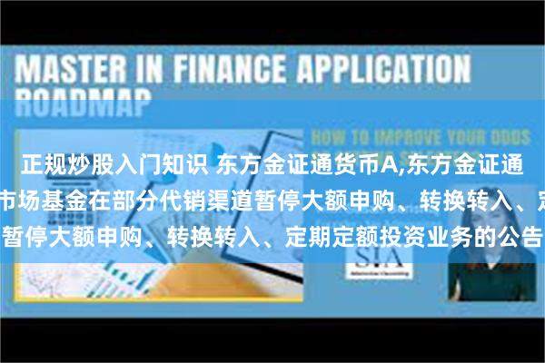 正规炒股入门知识 东方金证通货币A,东方金证通货币B: 东方金证通货币市场基金在部分代销渠道暂停大额申购、转换转入、定期定额投资业务的公告