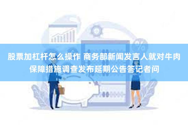 股票加杠杆怎么操作 商务部新闻发言人就对牛肉保障措施调查发布延期公告答记者问